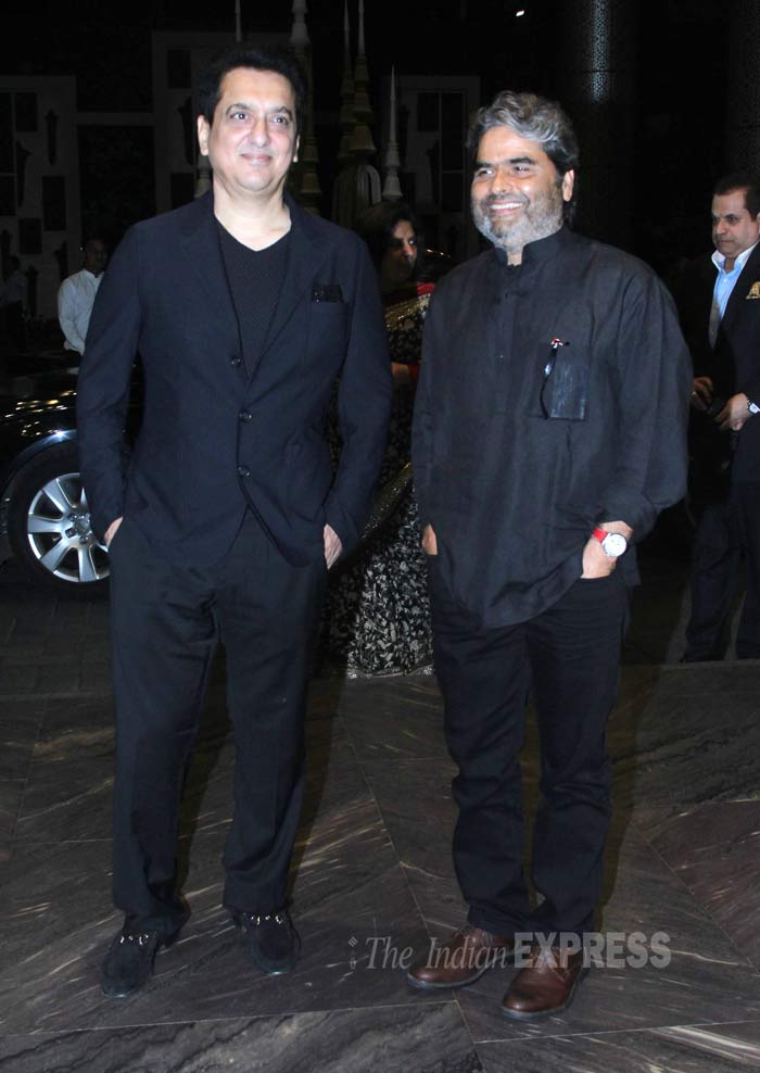Shahid Kapoor wedding, Vishal Bhardwaj with producer-director Sajid Nadiadwala, Vishal Bhardwaj, Sajid Nadiadwala