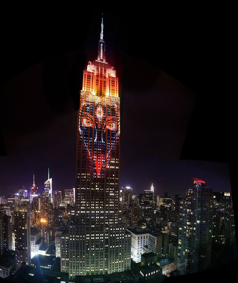 Kali, Empire State Building, Obscura Digital, Android Jones, Louie Psihoyos, Projecting Change, Hindu, Destruction, Saviour, Kali, New York, Viral, Trending news