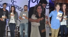 Twinkle Khanna book launch, Mrs FunnyBones book, Aarav Bhatia, Akshay Kumar, Twinkle Akshay, Karan Johar, Dimple Kapadia, Rinke Khanna, Akshay Aarav, Twinkle Mrs FunnyBones book launch, Aamir Khan Akshay Kumar, Aamir Khan photos, Akshay Kumar wife book launch photos, Aarav photos