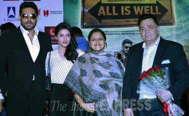asin, asin marriage, asin all is well, abhishek bachchan, asin wedding, asin micromax, asin rahul sharma, asin sharma, asin abhishek bachchan, all is well, all is well promotions, asin at all is well promotions, rishi kapoor, supriya pathak, bollywood, entertainment