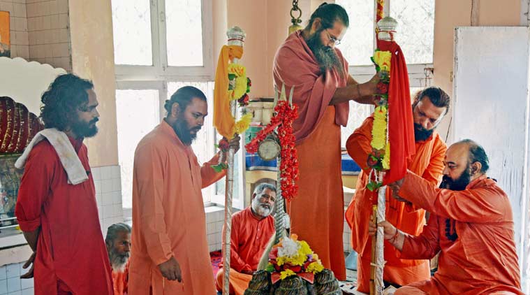 amarnath yatra, amarnath cave, amarnath shrine, amarnath yatra concluded, amarnath yatra ends, chari mubarak amarnath, amanath chari mubarak, Dashnami Akhara Temple, srinagar Dashnami Akhara, Jammu and Kashmir, J&K news, india news, latest news,