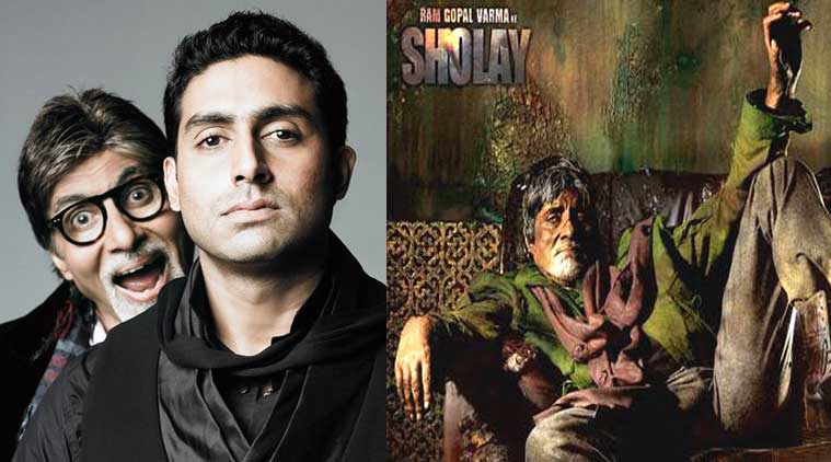 Amitabh Bachchan calls son Abhishek his ‘Veeru’, remaking ‘Sholay’ a