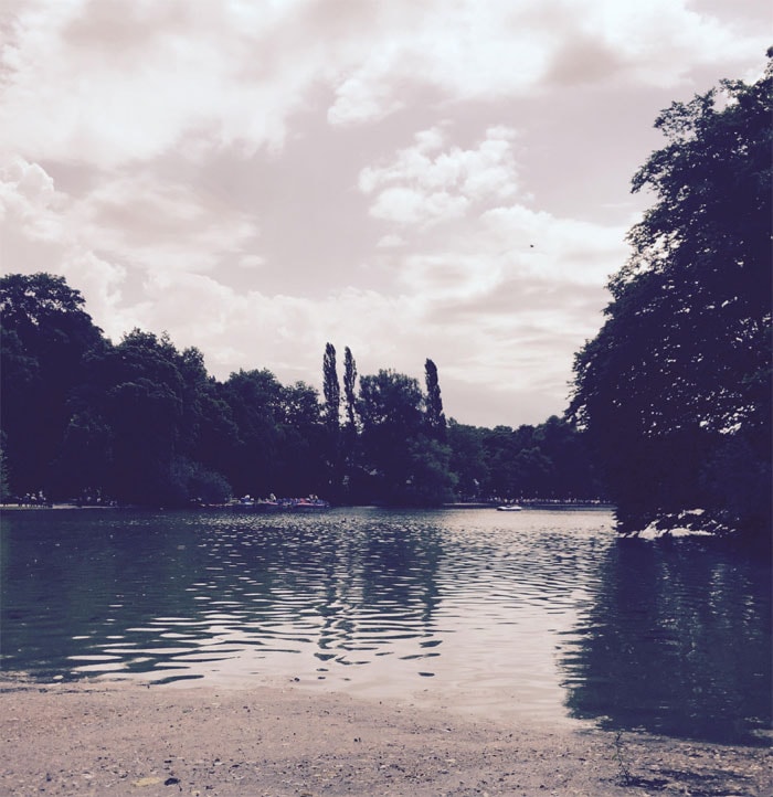 Alongside the English beer garden 