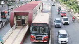 BRTS, pune, pune newsline, BRTS routes, pune ahmedabad corridor, pune police, nagar road, nagar road BRTS, BRT bus, PMPML, yerwada police station, indian express pune