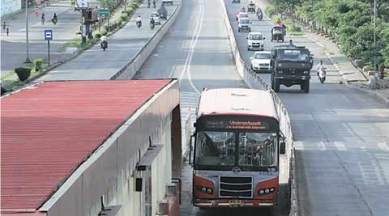 PMC, BRTS, nagar road, BRTS route, nagar route BRTS, nagar road overbridge, pune news, indian express pune