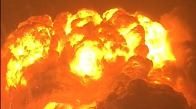 tianjin, tianjin fire, tianjin explosion, china explosion, tianjin blasts, China fire, China chemical fire, china chemical explosion, chemical explosion china, china news, world news, indian express