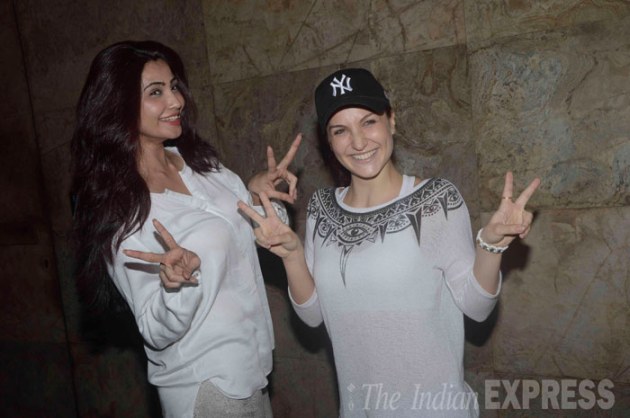 Riteish Deshmukh, Pulkit Samrat, Bangistan, Arbaaz Khan, Daisy Shah, Elli Avram, Richa Chadha, Badlapur, Yami Gautam, Salman Khan, Sangeeta Bijlani, Bhushan Kumar, Urvashi Rautela, bangistan movie, bangistan premiere, bangistan screening, entertainment, bollywood