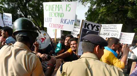 FTII, Film and Television Institute of India, FTII protest, FTII chairman protest, Gajendra Chauhan FTII, I&B Ministry FTII, FTII news, Dibakar Banerjee, Dibakar Banerjee FTII protest, india news, pune news, latest news, indian express, indian express column
