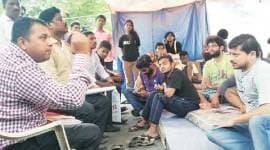 FTII, FTII protest, FTII arrest, FTII student arrest, FTII pune, ftii pune student arrest, gajendra chauhan, FTII news, IB ministry, IB news, FTII protesting students, pune news, indian express, latest news