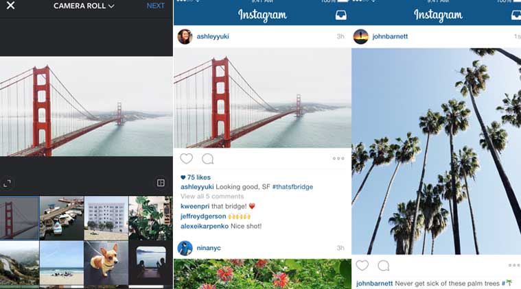 Instagram users can now take pictures in landscape mode as well ...