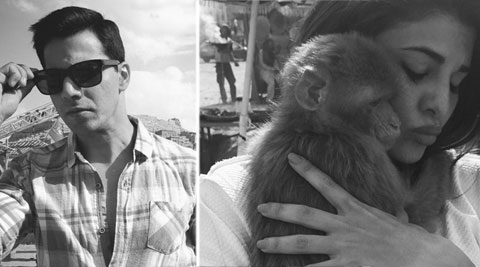 Jacqueline Fernandez and Varun Dhawan adopt a monkey