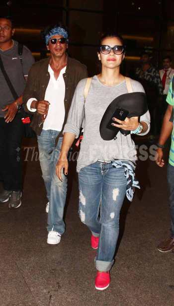 Shah Rukh, Kajol return from Bulgaria