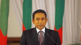 Maldives, Maldives president, Yameen Abdul Gayoom, Yameen speedboat blast, speedboat blast, maldives speedboat blast, Yameen Abdul Gayoom hajj, Yameen Hajj, Yameen boat, Indian ocean, world latest news