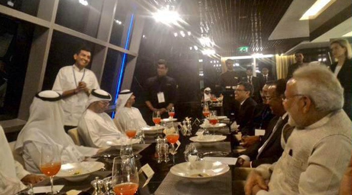 Modi, PM Modi, Modi in UAE, modi uae photos, Sanjeev Kapoor, Sanjeev Kapoor UAE photos, UAE sanjeev kapoor, modi sanjeev kapoor, sanjeev kapoor uae, modi news, uae news, india news