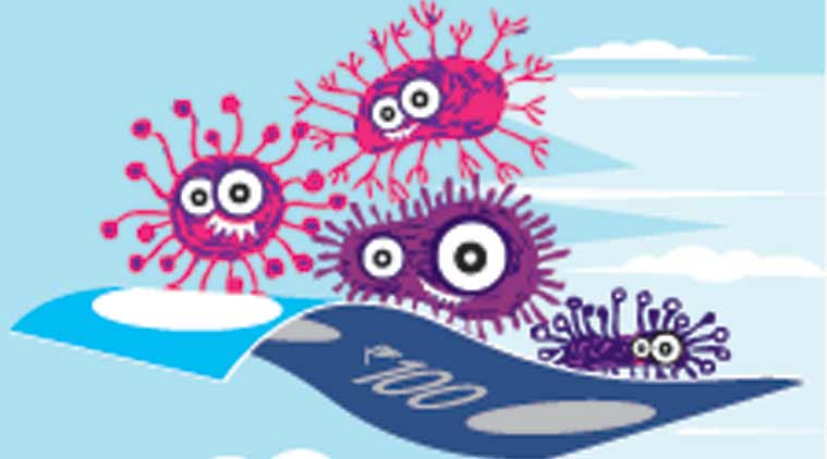 money carry disease, handwashing syndromes, Institute of Genomics and Integrative Biology, hygiene, indian express editorial, india news, news