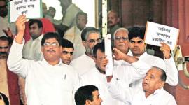 MULAYAM-parliament-480 narendra modi, mulayam yadav, parliament logjam, congress, modi congress, mulayam singh yadav, modi parliament, modi parliament logjam, modi mulayam, congress protest, congress MLAs, parliament monsoon session, india news, latest news