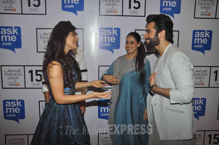 Riteish Deshmukh, Genelia D'Souza, Kalki Koechlin, Jackky Bhagnani, Sapna Pabbi, Shazahn Padamsee, Neha Sharma, Gulshan Devaiah, Rahul Bose, lakme fashion week, LFW 2015, entertainment, LFW pics, lakme fashion week pictures