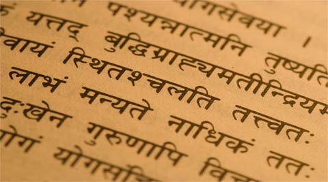 sanskrit, sanskrit in india, sanskrit mother tongue, official language in Uttarakhand, sanskrit extinct language, sanskrit language, indian express opinion