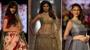 Shilpa, Chitrangada, Aditi dazzle in lehengas at AICW 2015