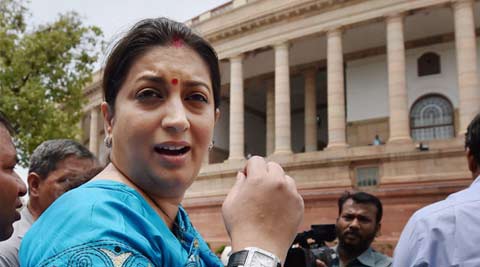 Smriti Irani Nude Video - Spelling errors on letter make Irani see red | India News,The Indian Express