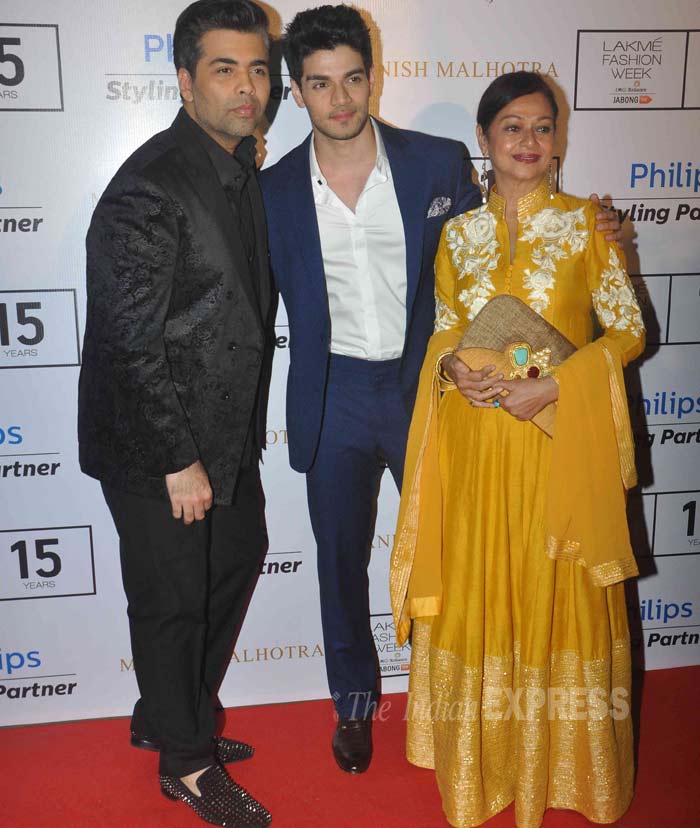 Karan Johar, Sooraj Pancholi, Zarina Wahab, LFW 2015