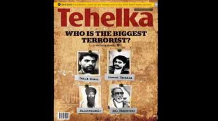 The cover of the Tehelka magazine.