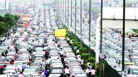 car free day, car free tueday,delhi traffic, cyber city traffic, delhi traffic system, delhi news, indian express