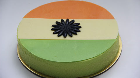 Tricolour Theme Cake 01, - Just Bake