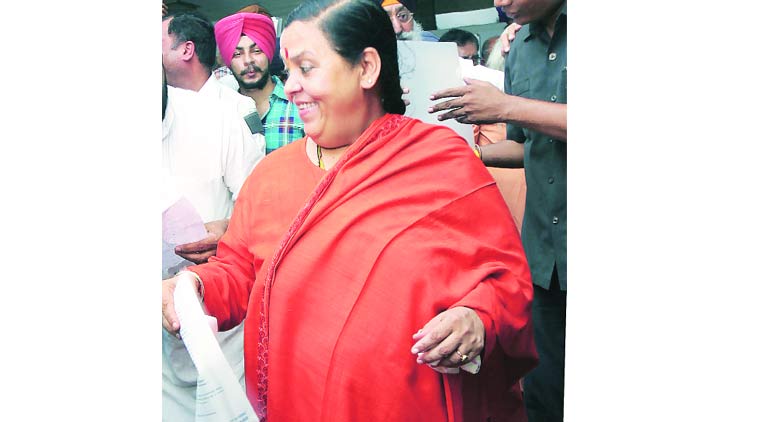 uma bharti, Sharanjit Singh Dhillon, Sharanjit Singh Dhillon  letter, pending funds, pending punjab funds, punjab news, india news 