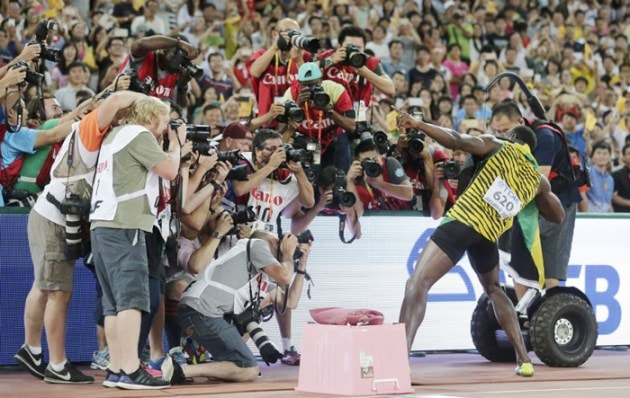 Usain Bolt, Usain Bolt 100m, Usain Bolt Jamaica, Usain Bolt Athletics, Usain Bolt race, Bolt, World Athletics Championships, World Championships, Beijing 2015, World Championsips 100m, 100m result, 100 m result, Usain Bolt photos, World Athletics photos, athletics photos, sports