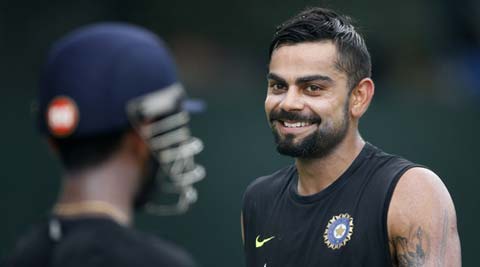 Virat Kohli plays ‘gully cricket’, has a blast Virat Kohli plays ‘gully cricket’, has a blast