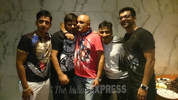 Karishma Tanna, Prabhudheva, Manmeet, Meet Bros, happy birthday manmeet, Karanvir Bohra, Teejay, Vahbbiz Dorabee, Vivian D'sena, Sunil Grover, Ayesha Jhulka, Shibani Kashyap, Bhushan Kumar, Sajid, Raja Mukherjee, Anjjan, Sunil Grover, Shaan, Evelyn Sharma, Rocky S, Karim Morani, Monali Thankur, Simple Kaur, bollywood, entertainment