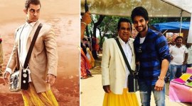 Aamir Khan, Pk, Aamir Pk, Aamir Khan Pk, Aamir Pk Look, Brahmanandam, Garam, Garam Movie, Brahmanandam PK, Brahmanandam Pk Look, Brahmanandam Aamir PK Look, Brahmanandam PK First Look, Brahmanandam Pk movie, Brahmanandam Garam Look, Brahmanandam Garam Movie Look, Entertainment news