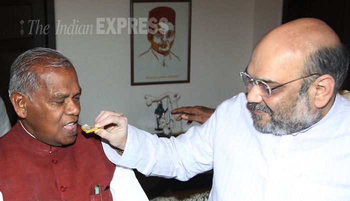 Jitan Ram Manjhi, Bharatiya Janata Party, bihar elections, bihar polls, bihar polls 205, NDA, BJP, Bihar elections, Hindustani Awam Morcha, Manjhi BJP, BJP Manjhi, Bihar news, India news
