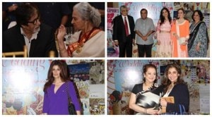 Big B, Saira Banu, Twinkle, Mukesh Ambani, wife Nita at The Big Indian Wedding book launch