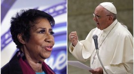 Aretha Franklin, Pope Francis, Aretha Franklin Perform, Roman Catholic Church, Mark Wahlberg, Mark Wahlberg host, Entertainment news