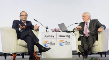 arun jaitley, arun jaitley news, arun jaitley finance minister, arun jaitley singapore, arun jaitley hong kong, arun jaitley foreign investment, business news, arun jaitley FDI, jaitley fdi, india news, latest news,