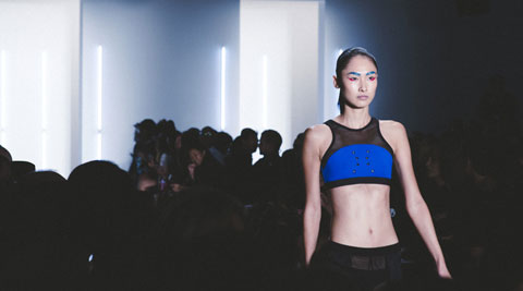 Intel, Chromat show high-tech sports bra with cooling vents and a 3D dress
