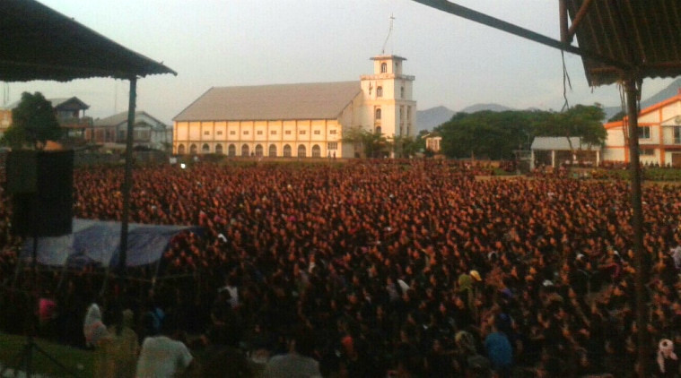 The 17 September vigil at Lamka Public Ground, Churachandpur, Manipur.