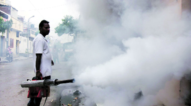 Fumigation underway in Ludhiana. Gurmeet Singh