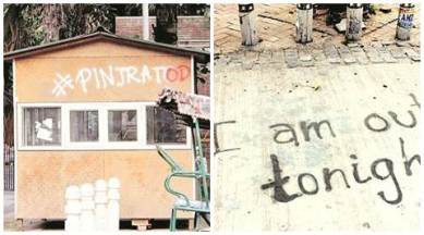 delhi, delhi campaign, Pinjra Tod campaign, Pinjra Tod campaign ABVP, du pinjra tod, du hotels, du hostels campaign, ABVP member Akhil Choudhury, ABVP posters, delhi latest news