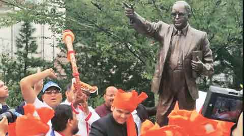 Fadnavis unveils Ambedkar statue at Japan varsity | Cities ... - 480 x 267 jpeg 17kB