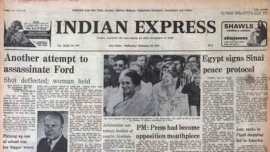 Gerald Ford, US President Gerald Ford, Sarah Jane Moore, Lok Sabha, Shanti Bhushan, Indira Gandhi