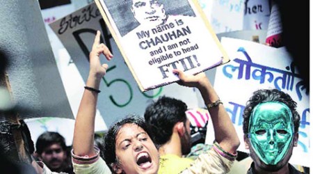 FTII, FTII protest, FTII row, gajendra chauhan,Rajyavardhan Rathore, FTII society, pune news