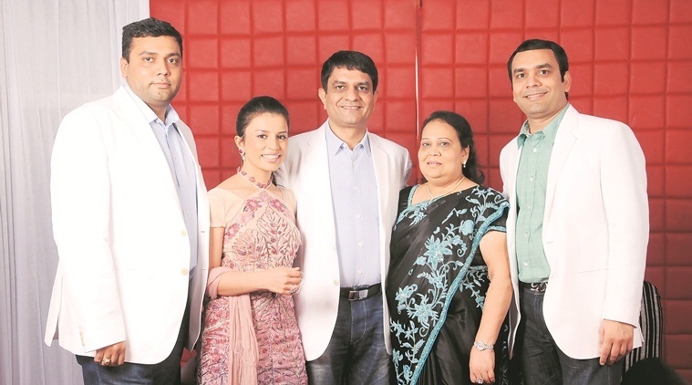 Chuni Gajera and his family