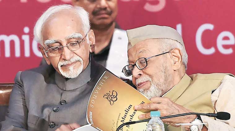 Hamid Ansari, Muslims, Indian Muslims, Muslim community, Muslim minority, Vice President Hamid Ansari, Sabka Saath, Sabka Vikas, inclusive development, india news, nation news