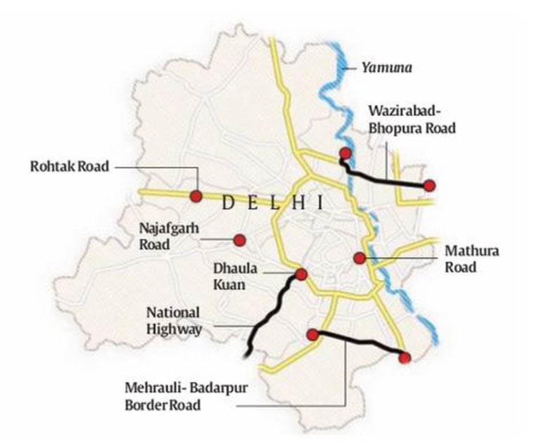 The hole story of five Delhi roads Delhi News The Indian Express
