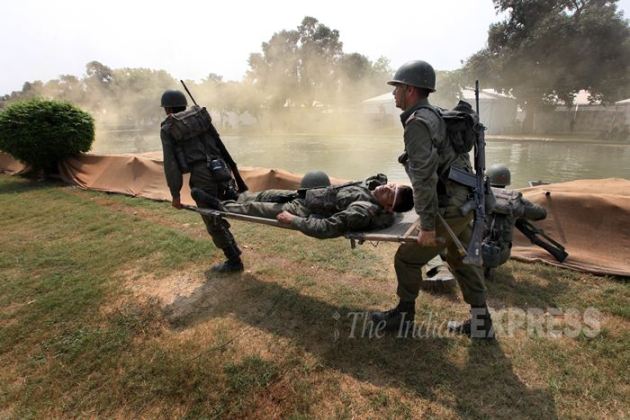 Shauryanjali, Shauryanjali Exhibition, Shauryanjali inauguration, Shauryanjali Exhibition Begins, Arun Jaitley, Manohar Parrikar, Arup Raha, MMS Rai, RK Dhowan, Indo Pak War Exhibition, Indo Pak war 1965, Indo Pak war Golden jubilee, India gate, indian Army, indian navy, Indian Air Force, Indian Soldiers, Indo Pak 1965 war Demostration, Indo Pak war Demo, India Pakistan War 1965