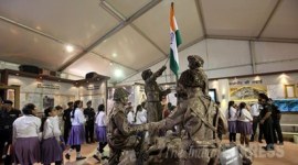 Shauryanjali, Shauryanjali Exhibition, Shauryanjali inauguration, Shauryanjali Exhibition Begins, Arun Jaitley, Manohar Parrikar, Arup Raha, MMS Rai, RK Dhowan, Indo Pak War Exhibition, Indo Pak war 1965, Indo Pak war Golden jubilee, India gate, indian Army, indian navy, Indian Air Force, Indian Soldiers, Indo Pak 1965 war Demostration, Indo Pak war Demo, India Pakistan War 1965