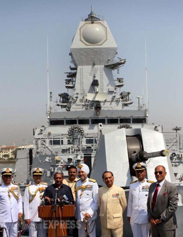 INS Kochi, INS kochi pictures, Indian Navy, India warship, India stealth destroyer, INs kochi destroyer, INS kochi commissioned, mumbai dockyard, india news, india defence news